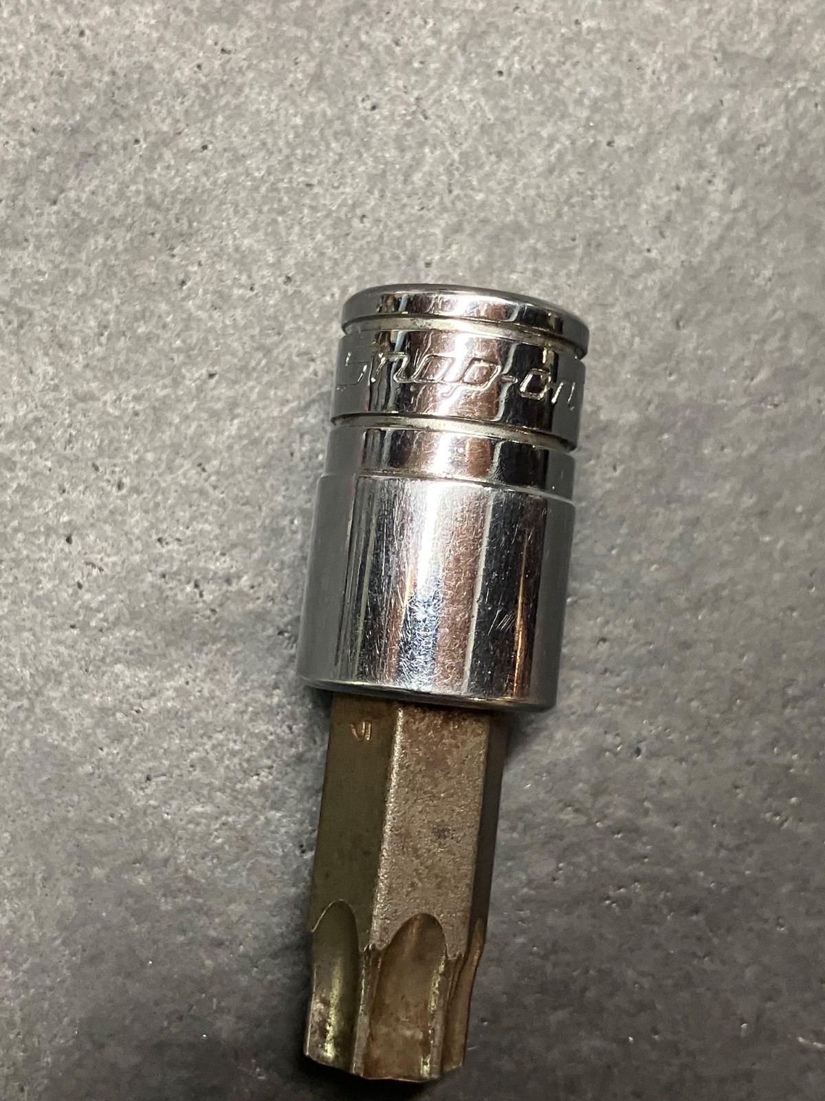 SNAP-ON Standard T55 Torx Bit Chrome Socket Driver 3/8” Dr. – USA – (g)