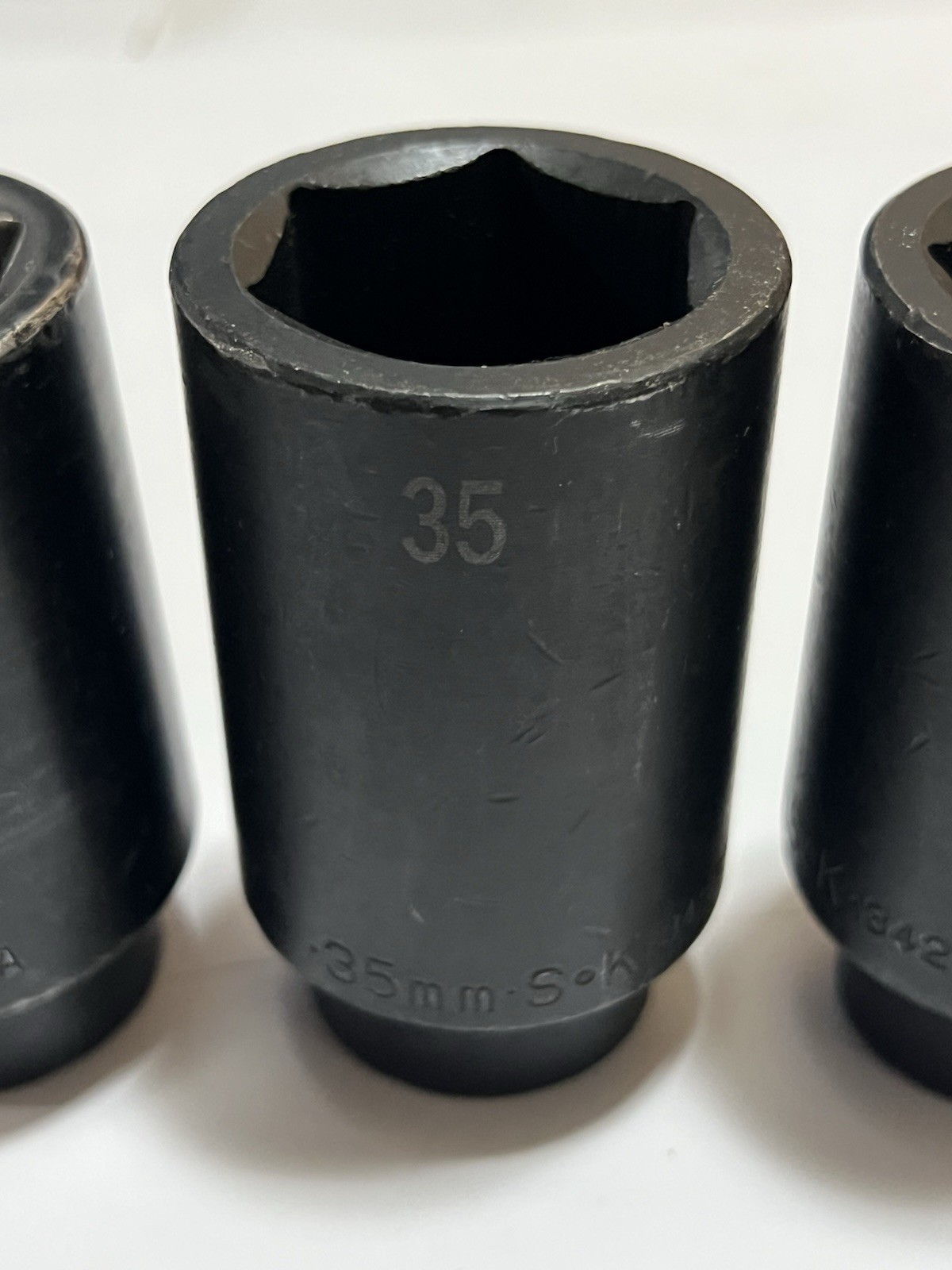 SK Tools 1/2 Drive x 34mm 35mm 36mm Metric Deep 6-Pt Impact Socket Set 3 pc USA