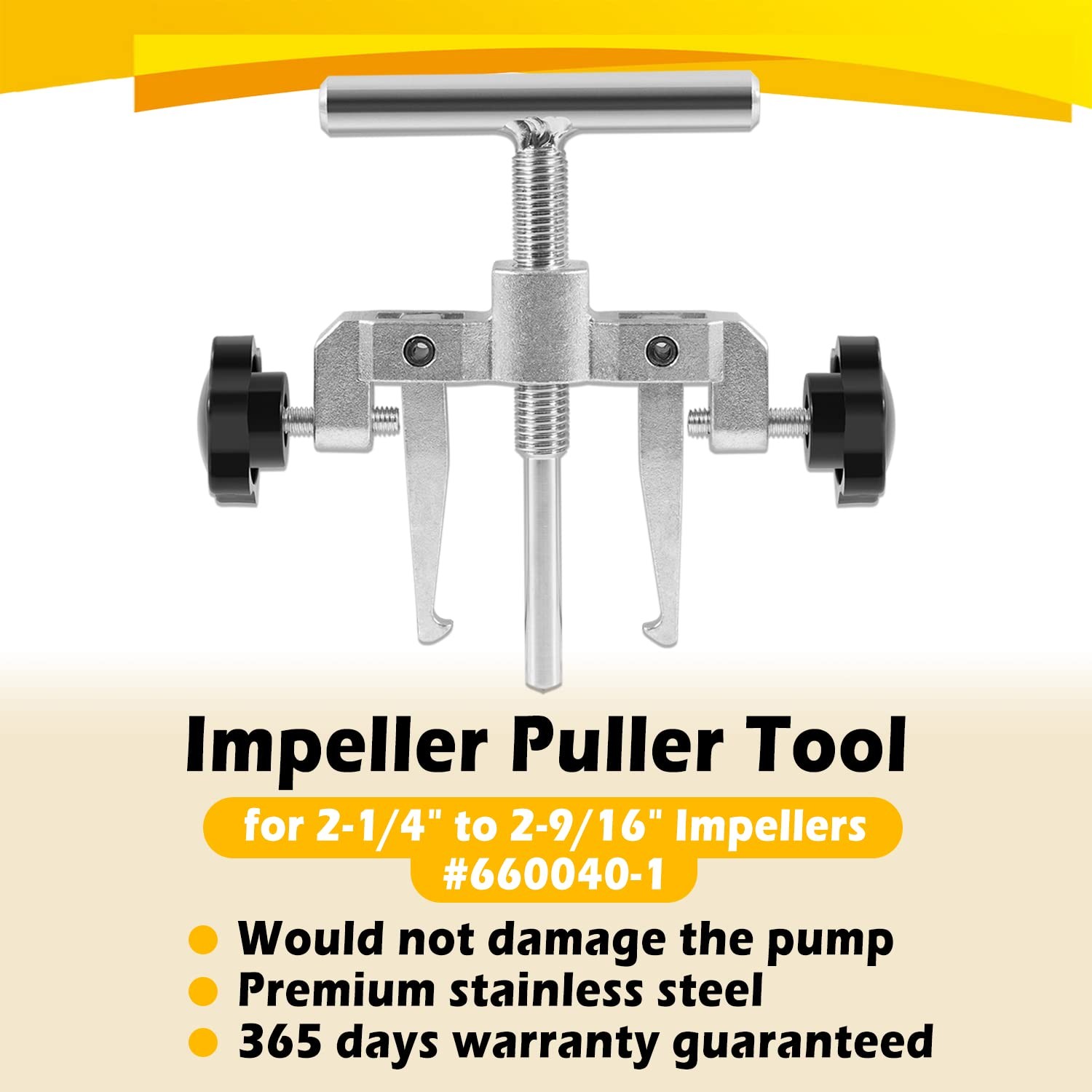 660040-1 Impeller Puller Removal for Impellers 2-1/4″ to 2-9/16″ Jabsco Pump