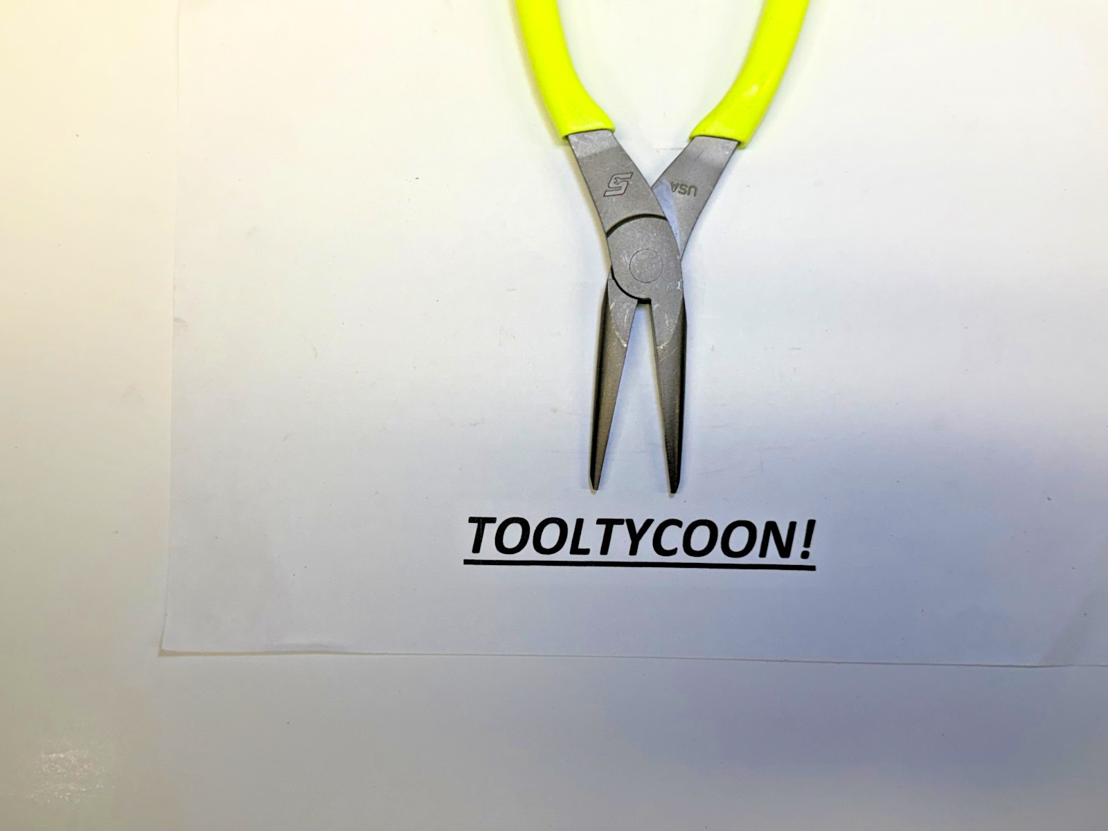 Snap-On Tools USA NEW HIVIZ Soft Grip 8″ Talon Grip Needle Nose Pliers 96ACFHV