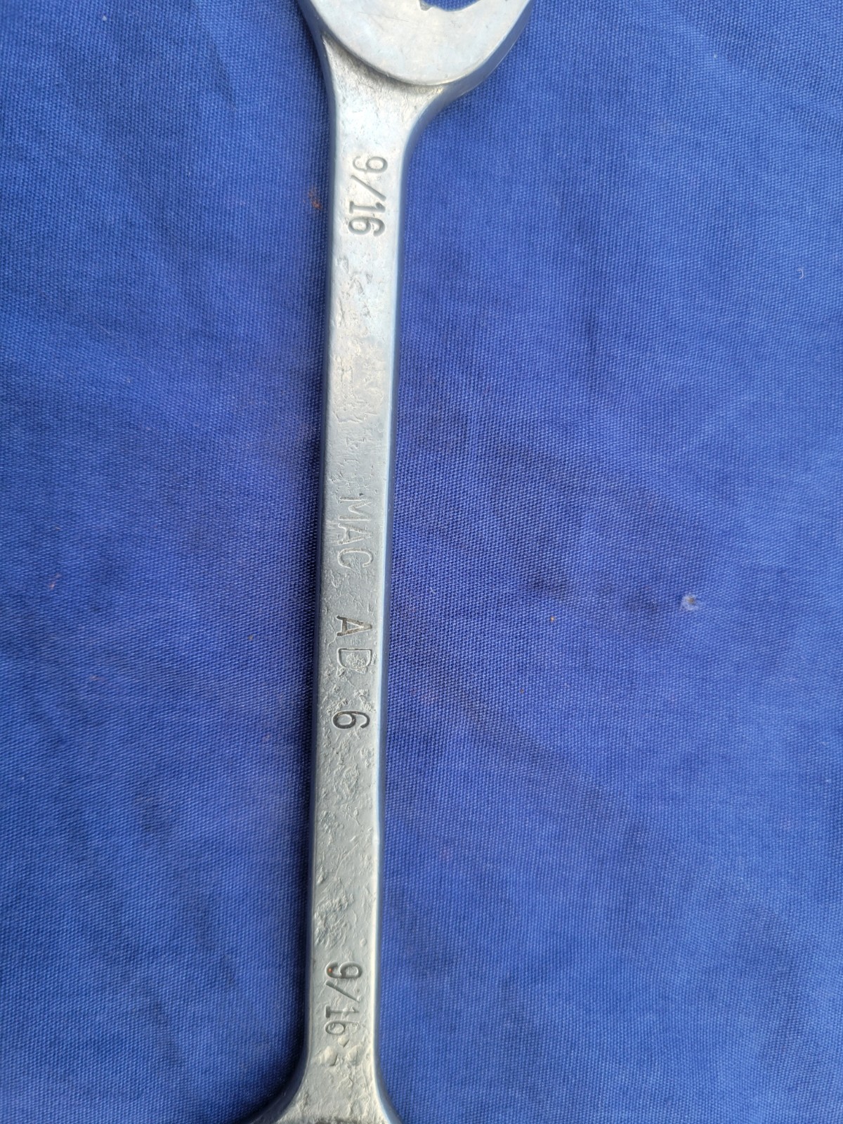 VINTAGE MAC TOOL # AD. 6 DOUBLE OPEN END 9/16 WRENCH MADE IN THE USA