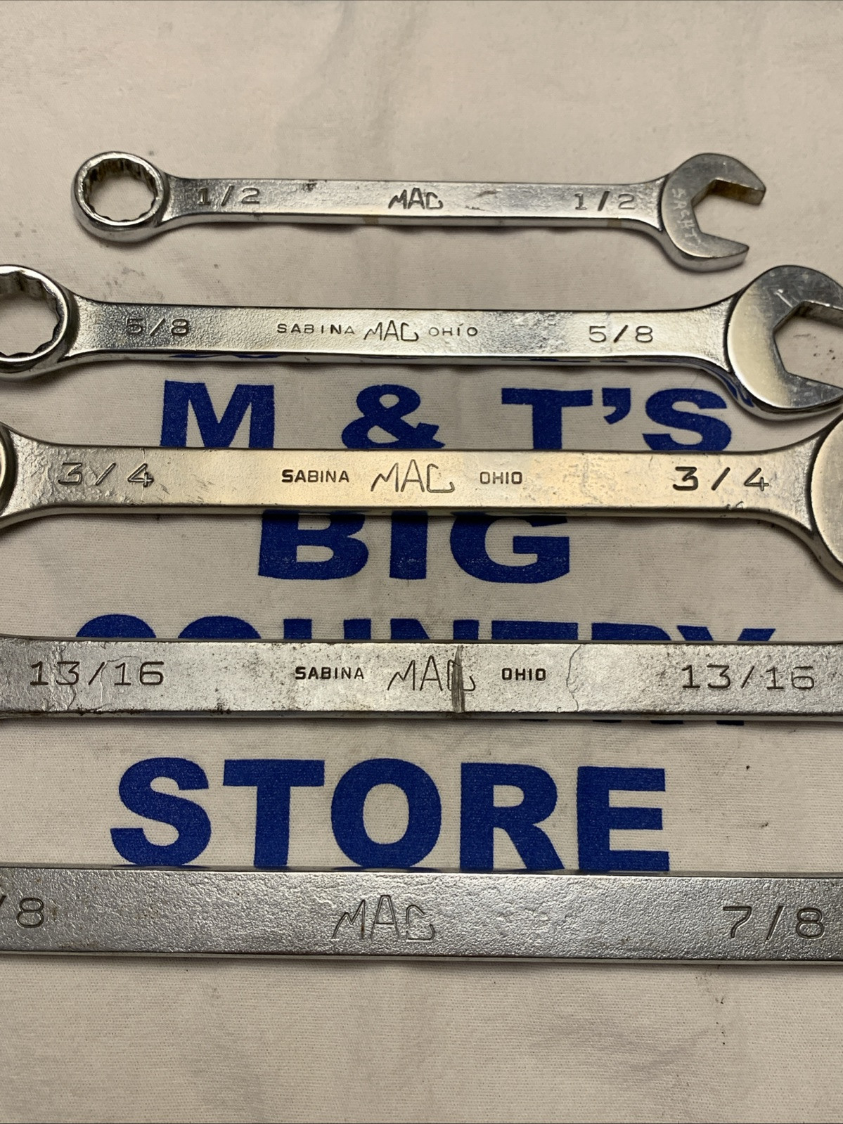Mac Tools USA 1/2″ – 7/8″ 12pt SAE 5pc Combo Wrench Set