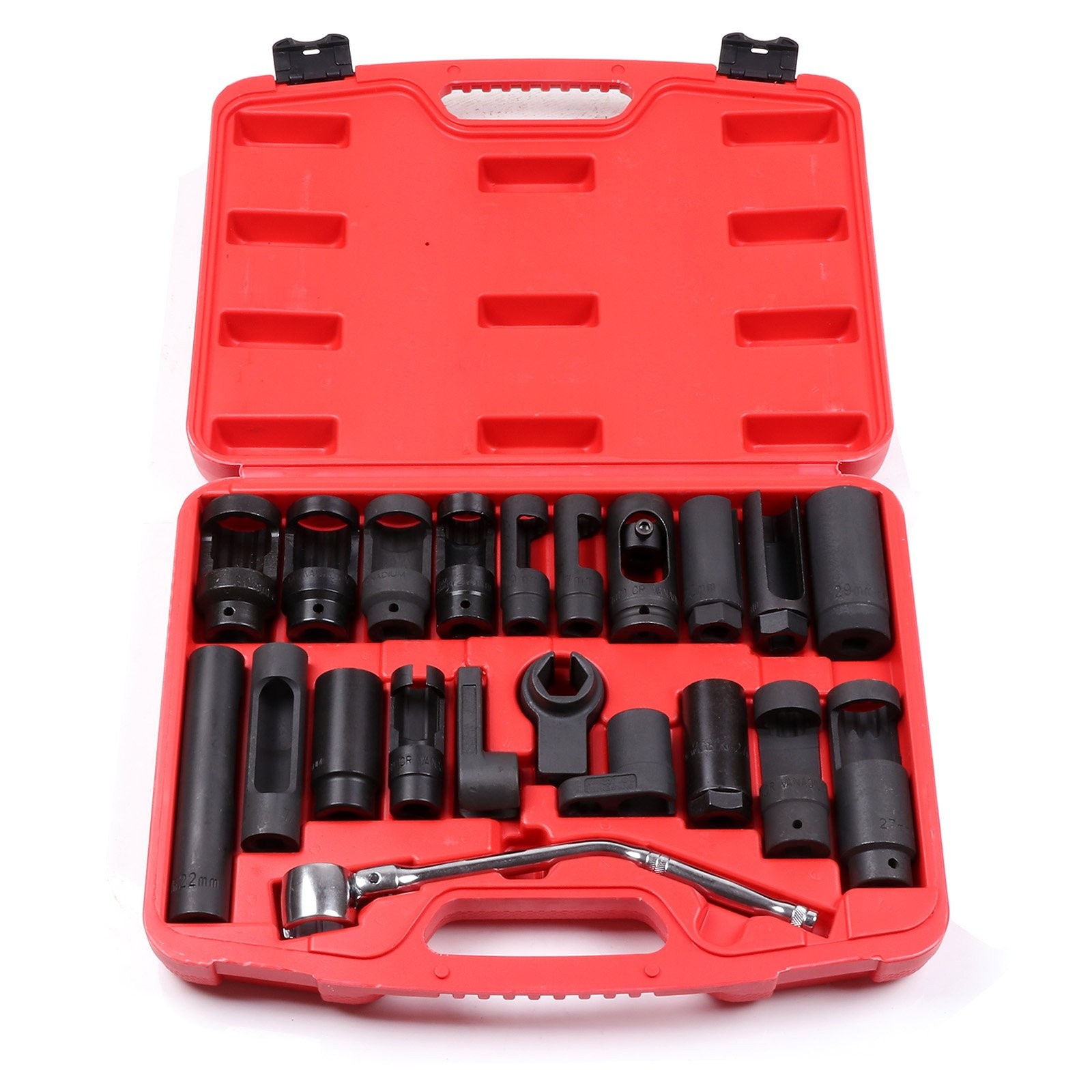 21Pc Oxygen Sensor CRV Sockets Automotive Vacuum Switch Sending Off Set Wrench