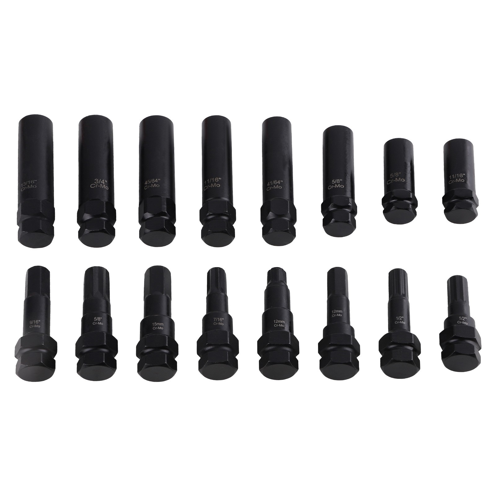 16PCS Master Wheel Locking Lug Key Set, Wheel Lock Removal SKT Tool Kit