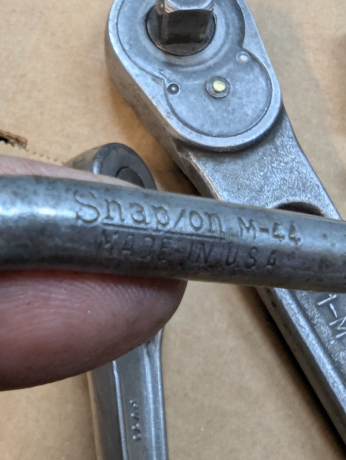 Antique lot 6 Snap-On Ratchets Speed Wrench & sockets ½, 3/8, ¼, 71M, FV71, M44