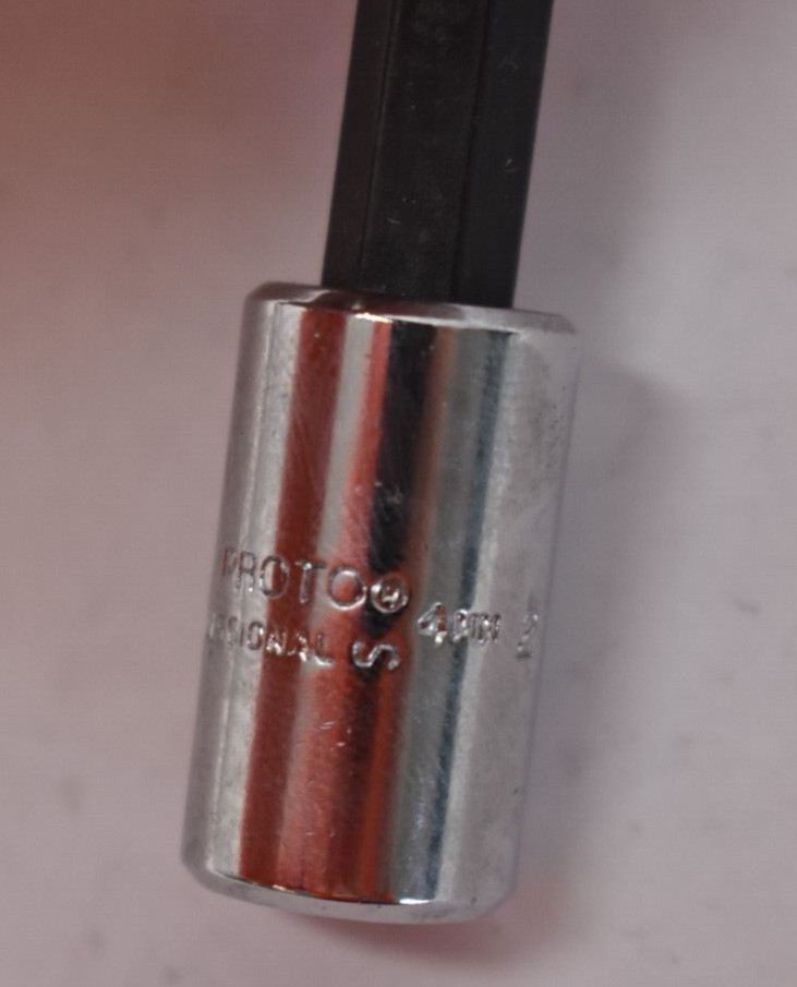 Proto Professional 4770-4M 1/4″ Drive 4mm 1-7/8″ Metric Standard Hex Bit Socket