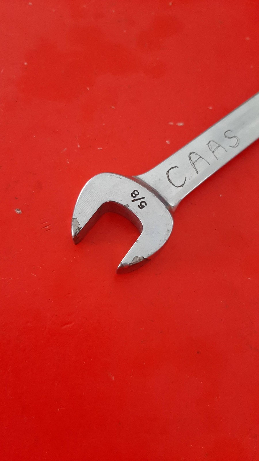 Snap-on Tools RXS20 5/8″ Open End Flare Nut Wrench 6pt Point USA ENGRAVED 327