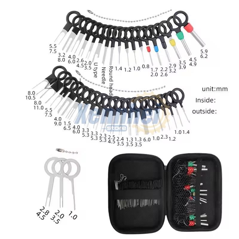 Pin Ejector Wire Kit Extractor Connector Terminal Removal Tool For Car 100PCS