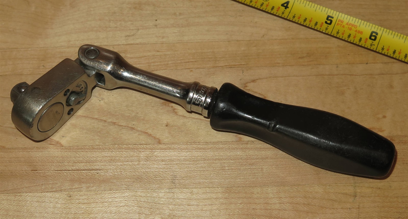Snap-On F735B Flex-Head 3/8″-Drive Ratchet with Black Handle – READ!