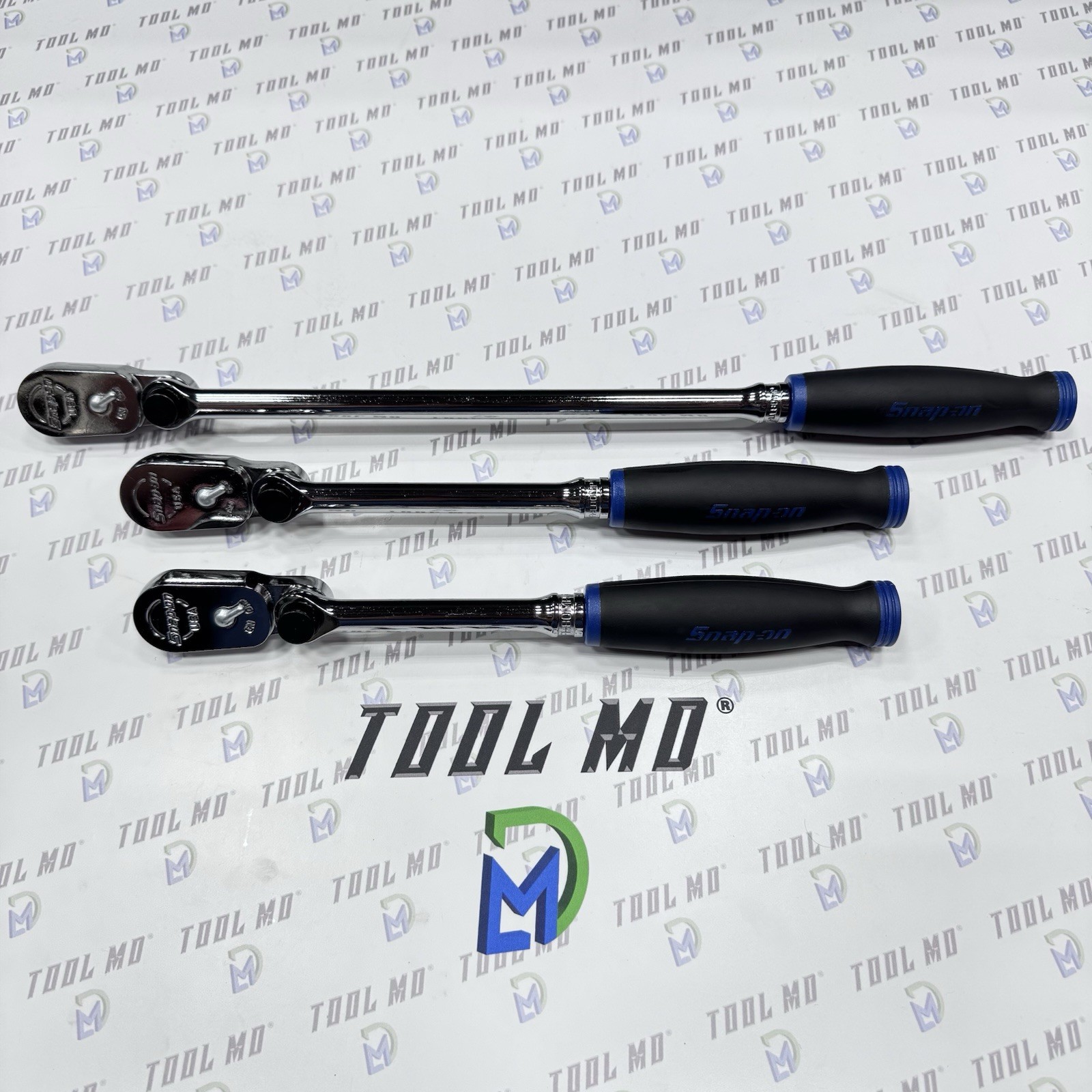 Snap-on Tools USA NEW POWER BLUE 3/8″ Drive Multi-Position Ratchet Set FH80MP