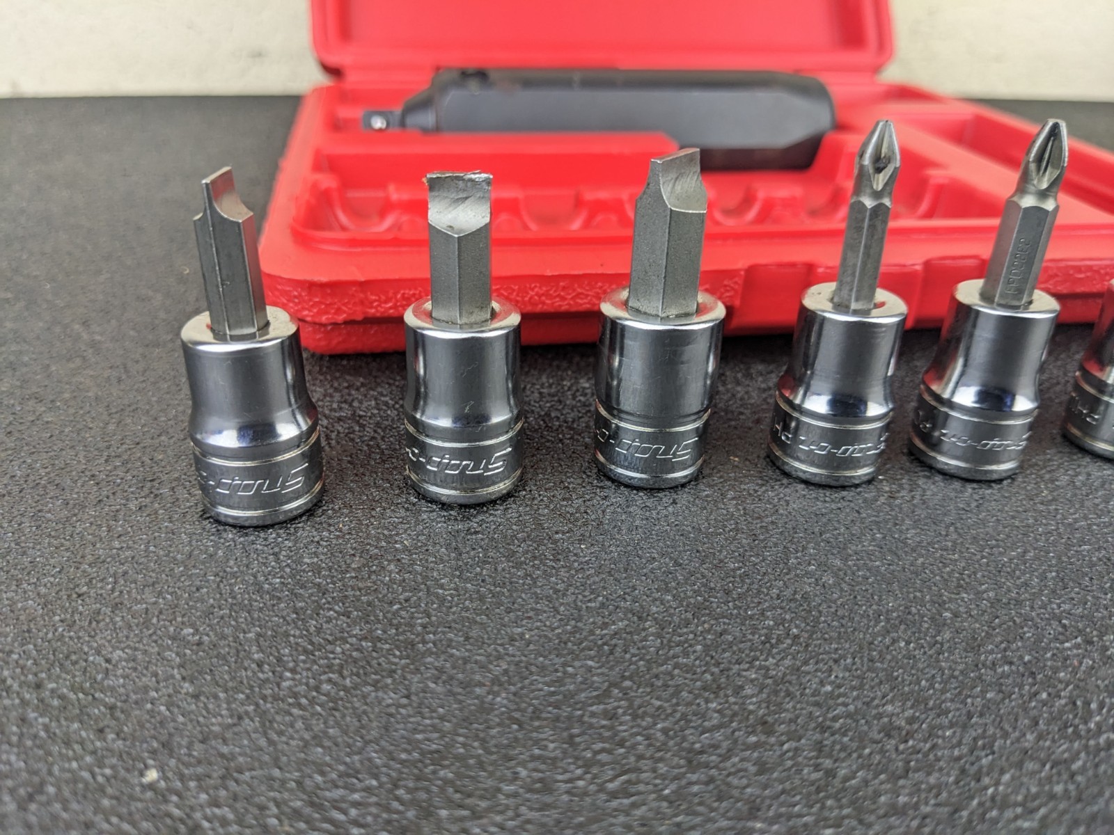 #bo117 Snap On Tools PIT208 EPIT208 3/8” Impact Driver Set 8 pcs with Case