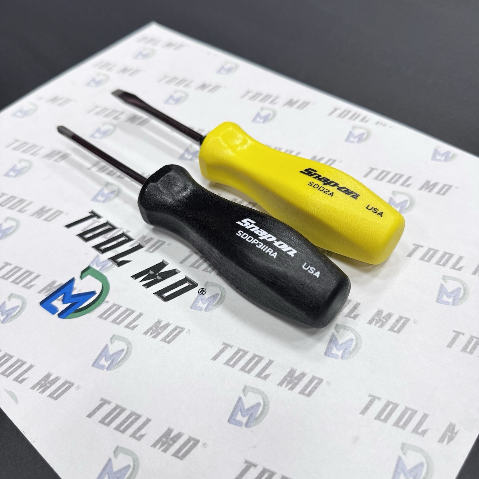 Snap-on Tools USA NEW BLACK & YELLOW Hard Handle Screwdriver Set SDDP31IRA SDD2A
