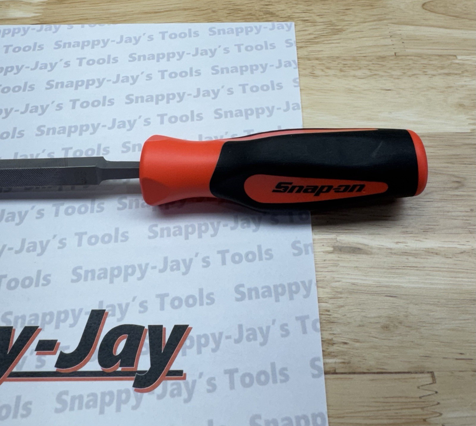 Snap-on Tools NEW ORANGE Soft Grip Four Square 10” Blade File SGHF615B 10SQA
