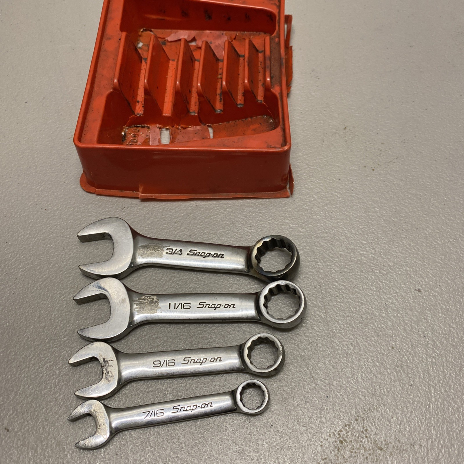 Snap On BUNDLE OXI706B 12 Pt 7/16″-3/4″ Midget Combination Wrench Set