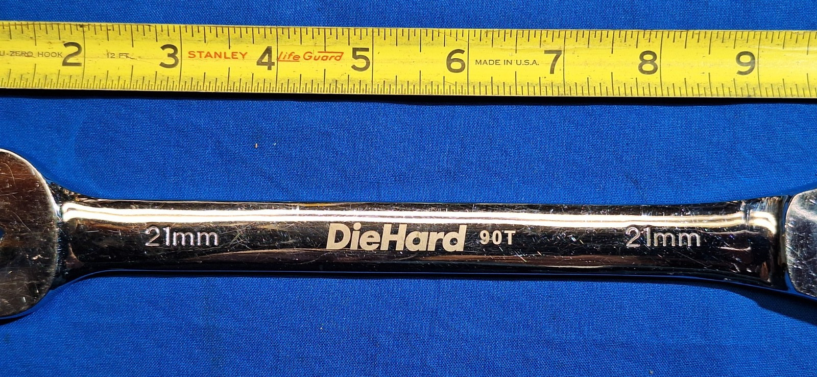 DieHard 21mm Metric Ratcheting combination wrench DHP55027