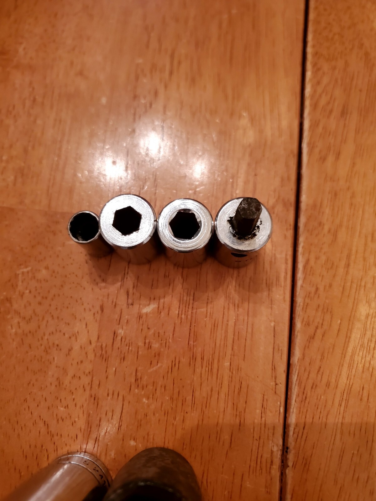 Snap On Mac 1/4 3/8 1/2 Drive Mixed Sockets Worn Or Damaged Lot Of 6