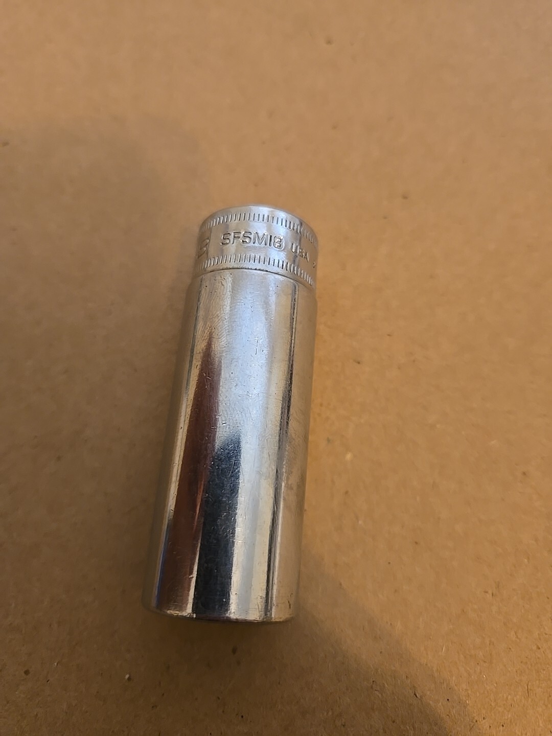Snap On 3/8″ Drive 18MM 6PT Chrome Deep Socket SFSM18