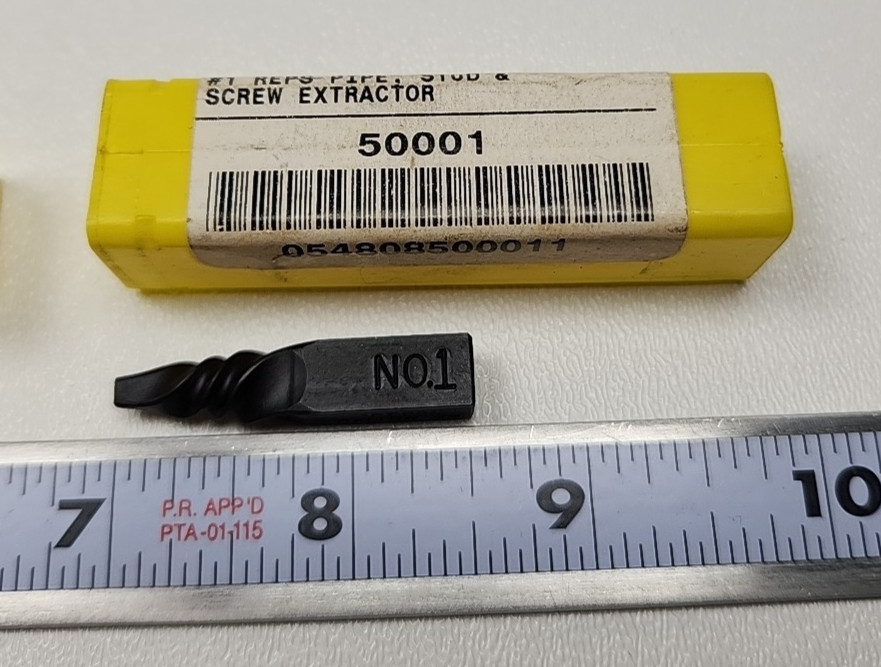 Walton Pipe Stud And Screw Extractors 3 Piece Set Reps #1, #2, #3 New Old Stock