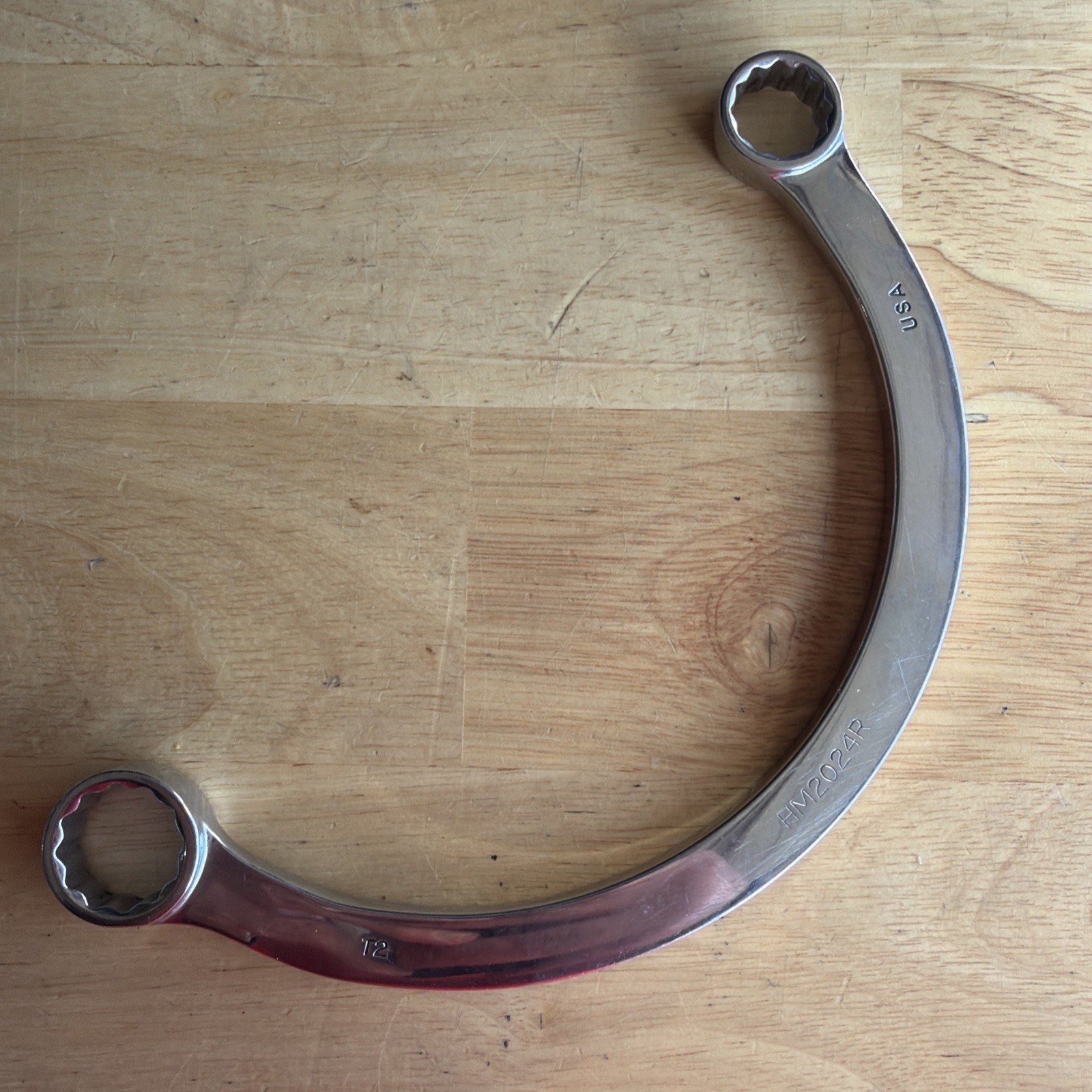 Mac Tools 5/8″ x 3/4″ Obstruction Box End Wrench Halfmoon HR2024R Made in USA