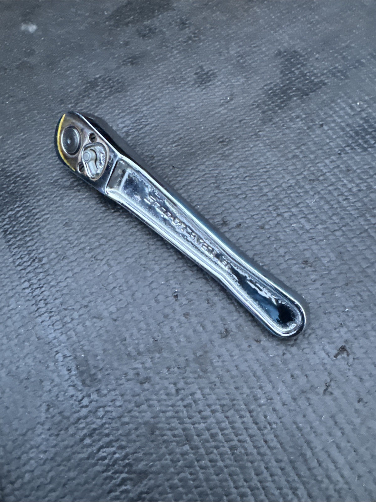 Snap-On Tools USA FN720A Polish Chrome Ratchet 3/8″ Drive – Short Handle 6″ Long