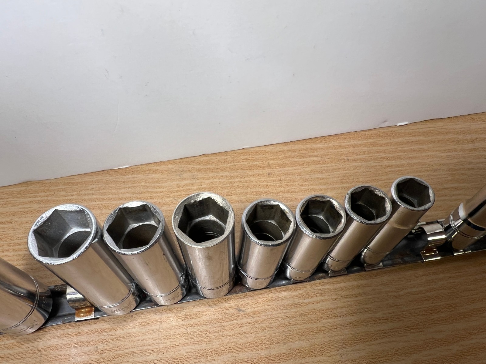 Vintage 1970s Vulcan Williams BMD Deep Metric Socket Set 3/8 Drive USA 9pc