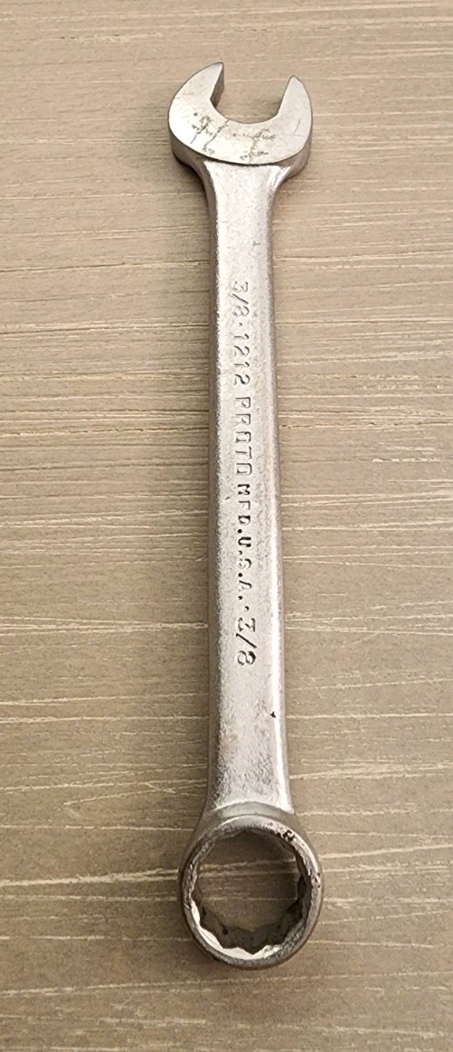 Proto USA 3/8″ Combination Wrench 1212 (Owner Engraved)