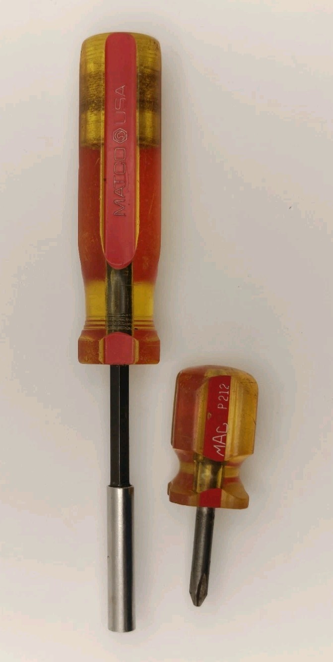 VTG MAC TOOLS P212 / SDSM88 Stubby Phillips Head No.2 Screwdriver USA