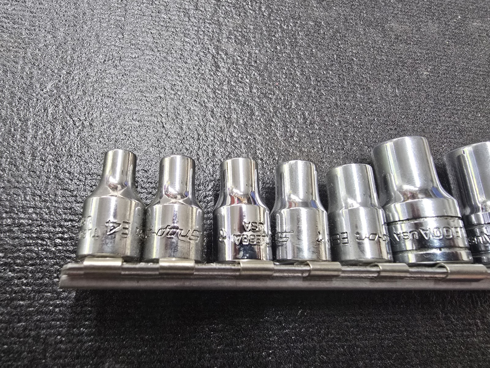 10 Peice 3/8 drive Torx Snap On Socket Set E4-E18