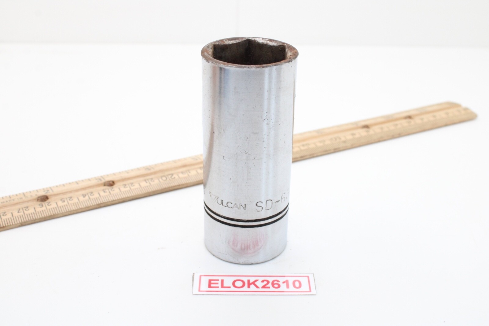 Vulcan SD-1-1/16″ 1/2 «Drive 6 Point SAE Chrome Deep Well Socket USA
