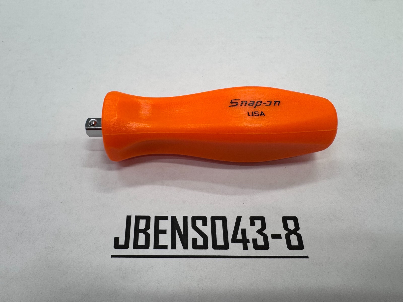 Snap-on Tools NEW RARE ORANGE 1/4″ Drive Hard Grip Stubby Shank Driver TM40BO