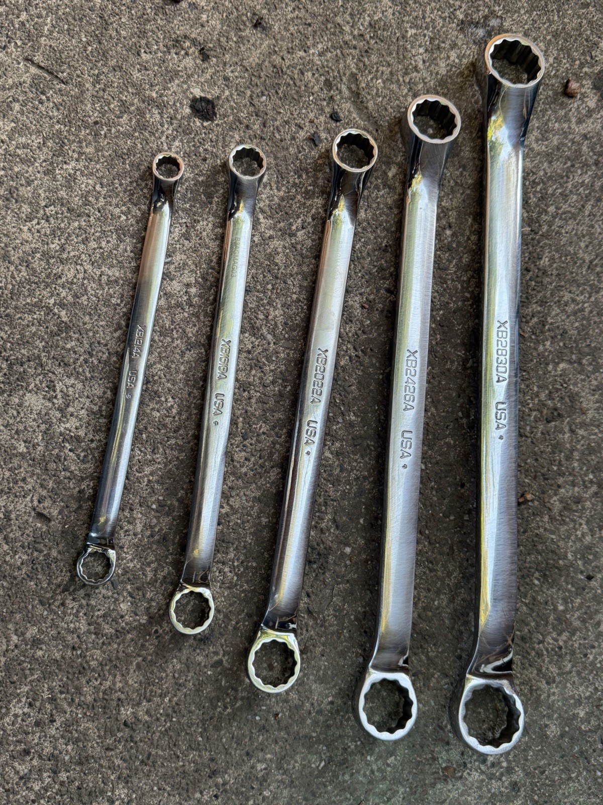 snap on XB2830A wrench set Of 5pc From 3/8”to 15/16”