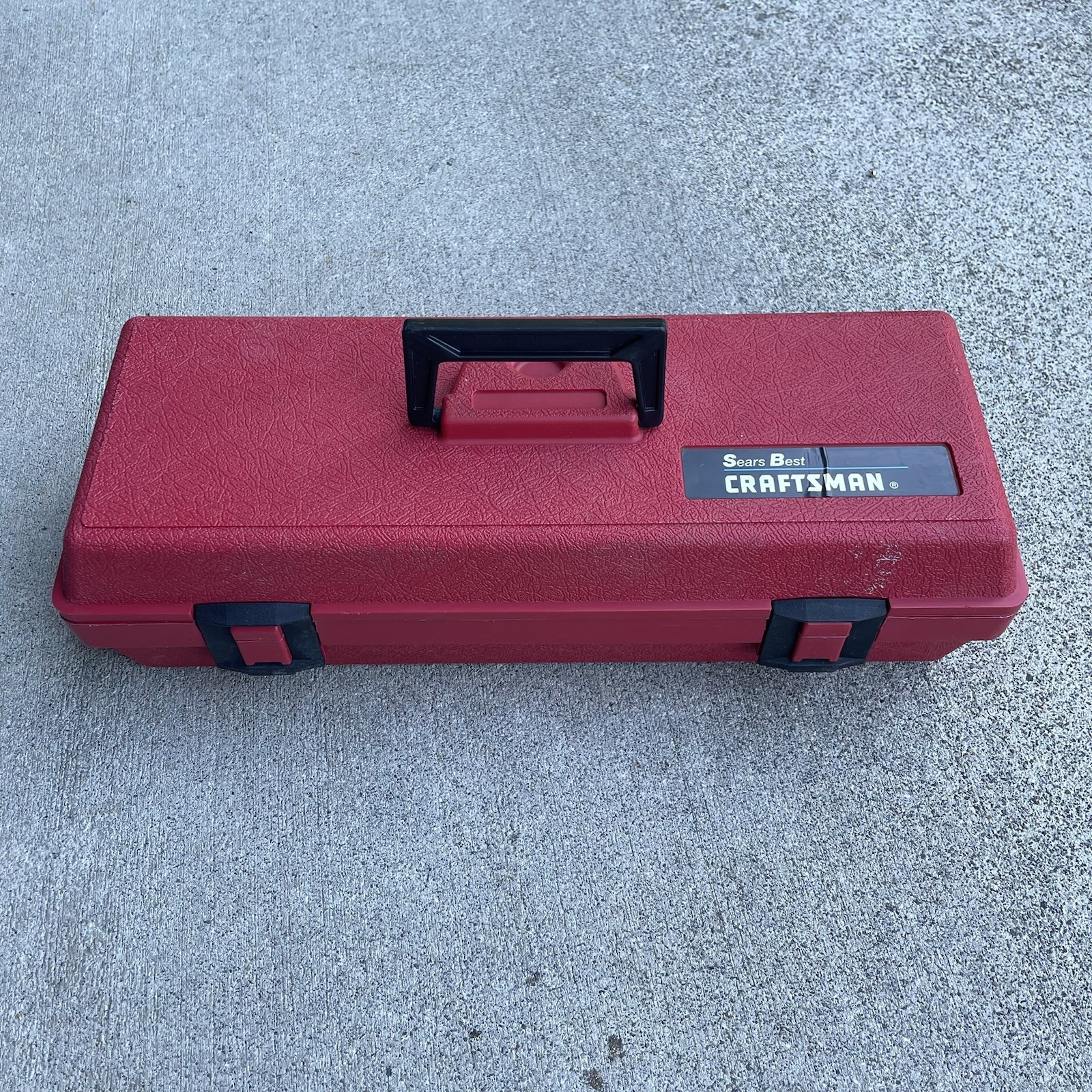 Vintage Sears Best Craftsman USA 18.5″ Red Permanex Tool Box Case