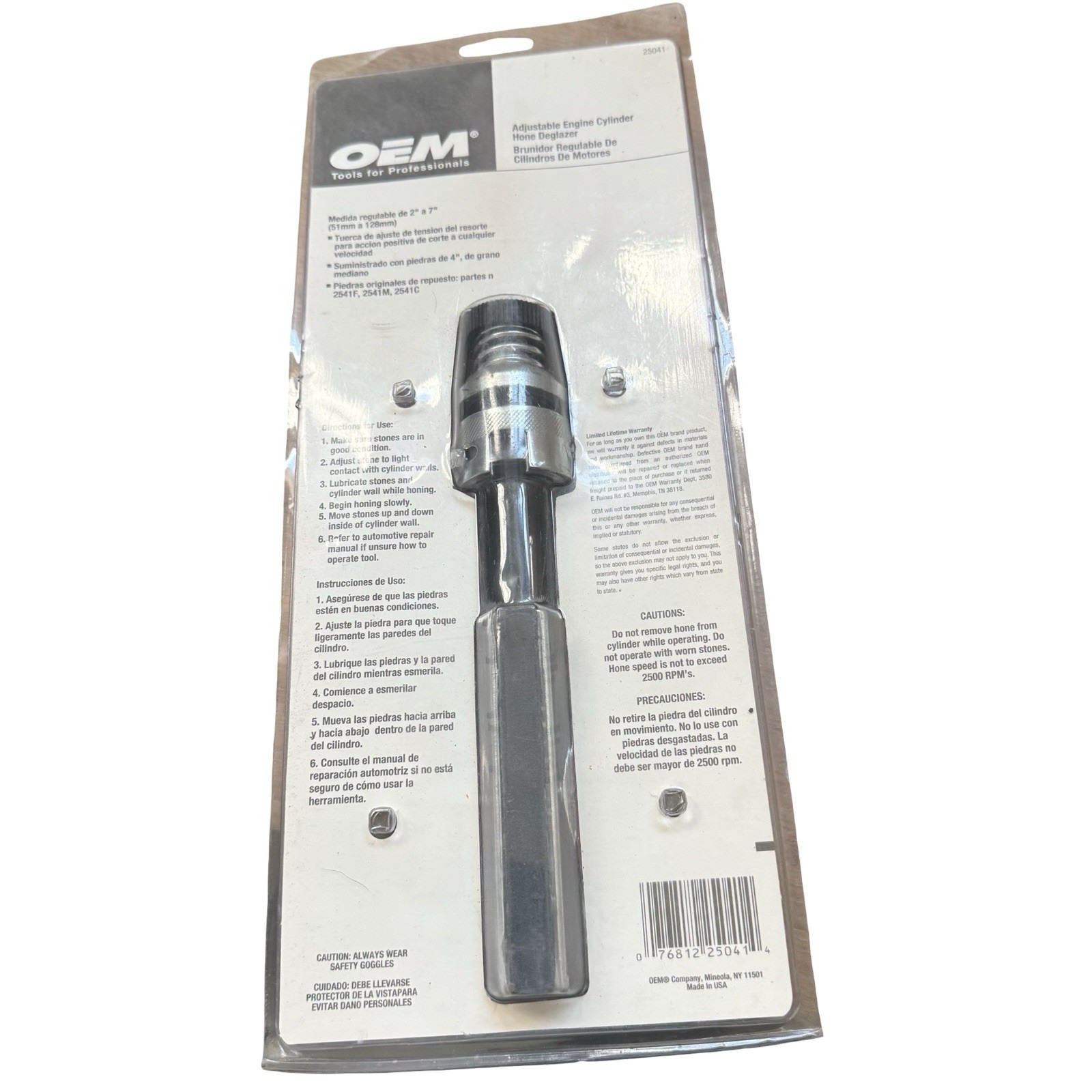 CYLINDER HONING TOOL – small engine repair tools – 2” to 7” bore diameter