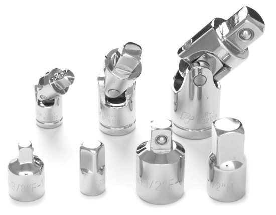 Wilmar W30935 Performance Tool 7pc U Joint & Adapter For Socket Or Ratchet Set