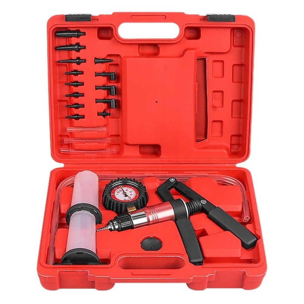 Vacuum Pump Brake Bleeder with 0-40 PSI and 0-20 PSI Dual Range Measurement
