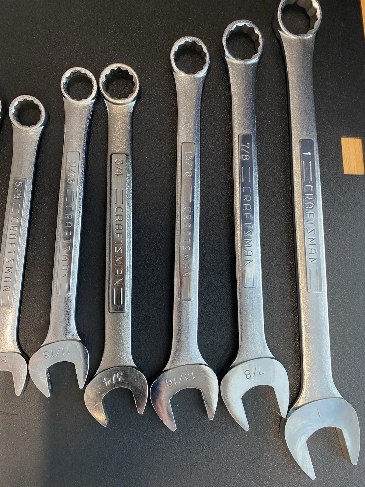 Craftsman Combo Wrench SAE Set Chrome Molybdenum BF Japan 1/4” to 1″ READ