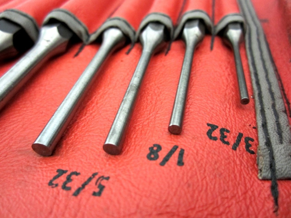 Vintage Snap-on 24pc Complete Punch & Chisel Set PPC-260AK C-260A USA