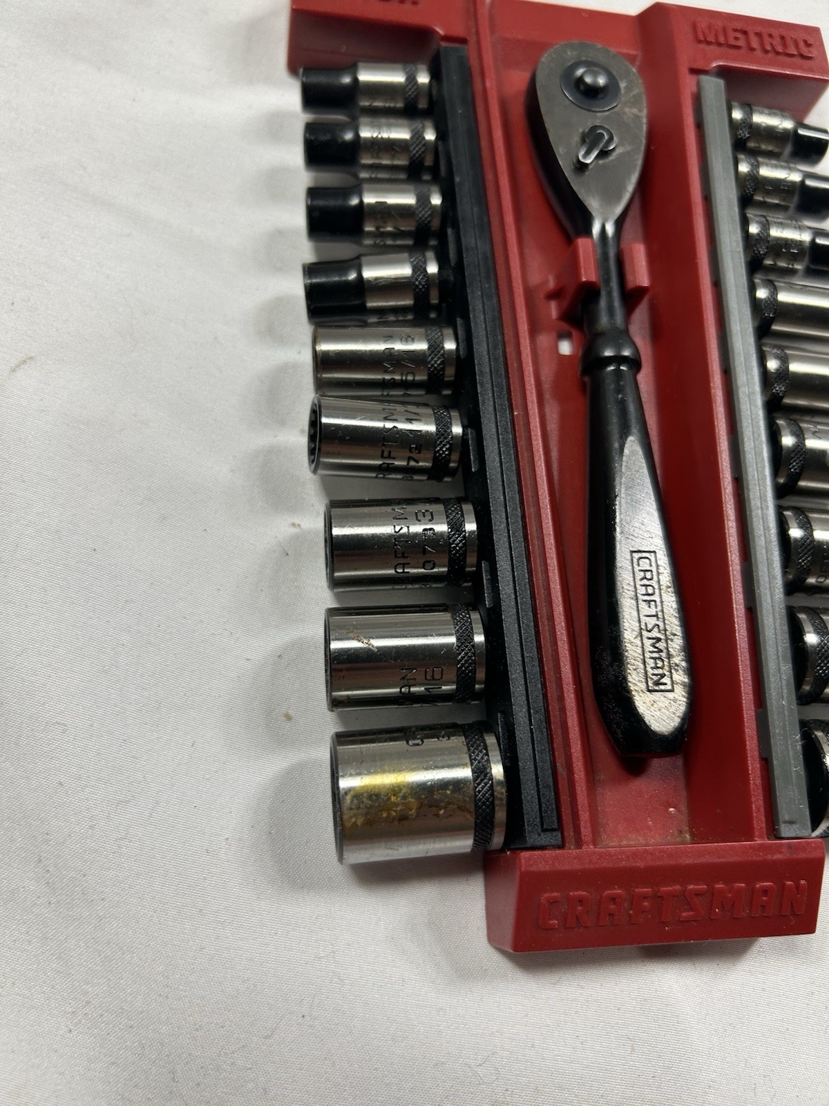Craftsman 19 Pc SAE Metric 1/4” Drive Universal Socket Wrench Set 32825