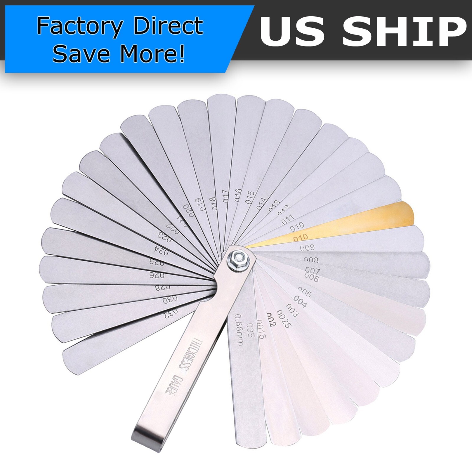 32 Blade Feeler Gauge Dual Reading Combination Feeler Gauge Metric & SAE US
