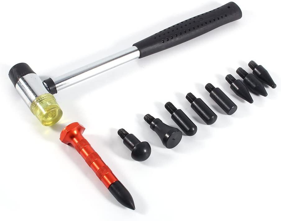 87PCS Car Dent Puller Repair Paintless Hammer Kit Removal Hail Lifter PDR Tools