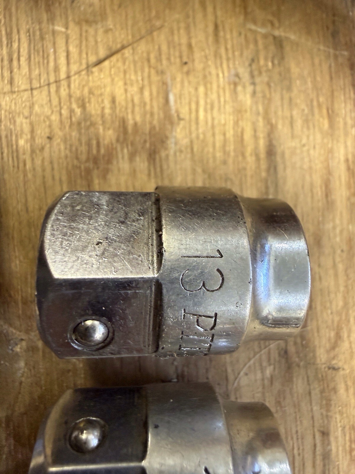 Good Used 3 Piece Pittsburg Pass Thru Sockets Sizes 11mm, 13mm, & 11/16”