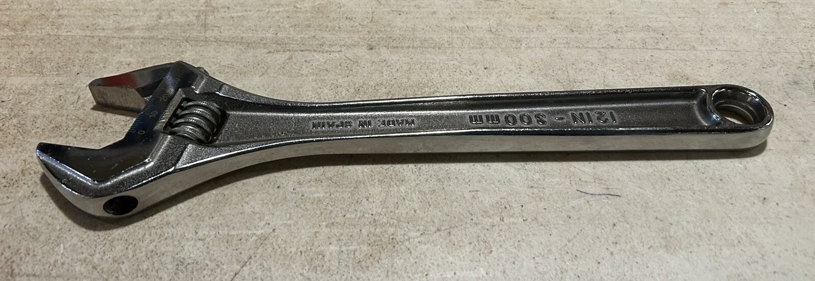Snap-On Tools Chrome 12″/300mm Adjustable Wrench AD12A