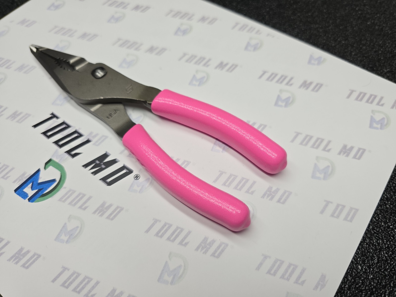 Snap-on Tools USA NEW HOT PINK 7″ Talon Grip Long Nose Slip Joint Pliers LN46ACF