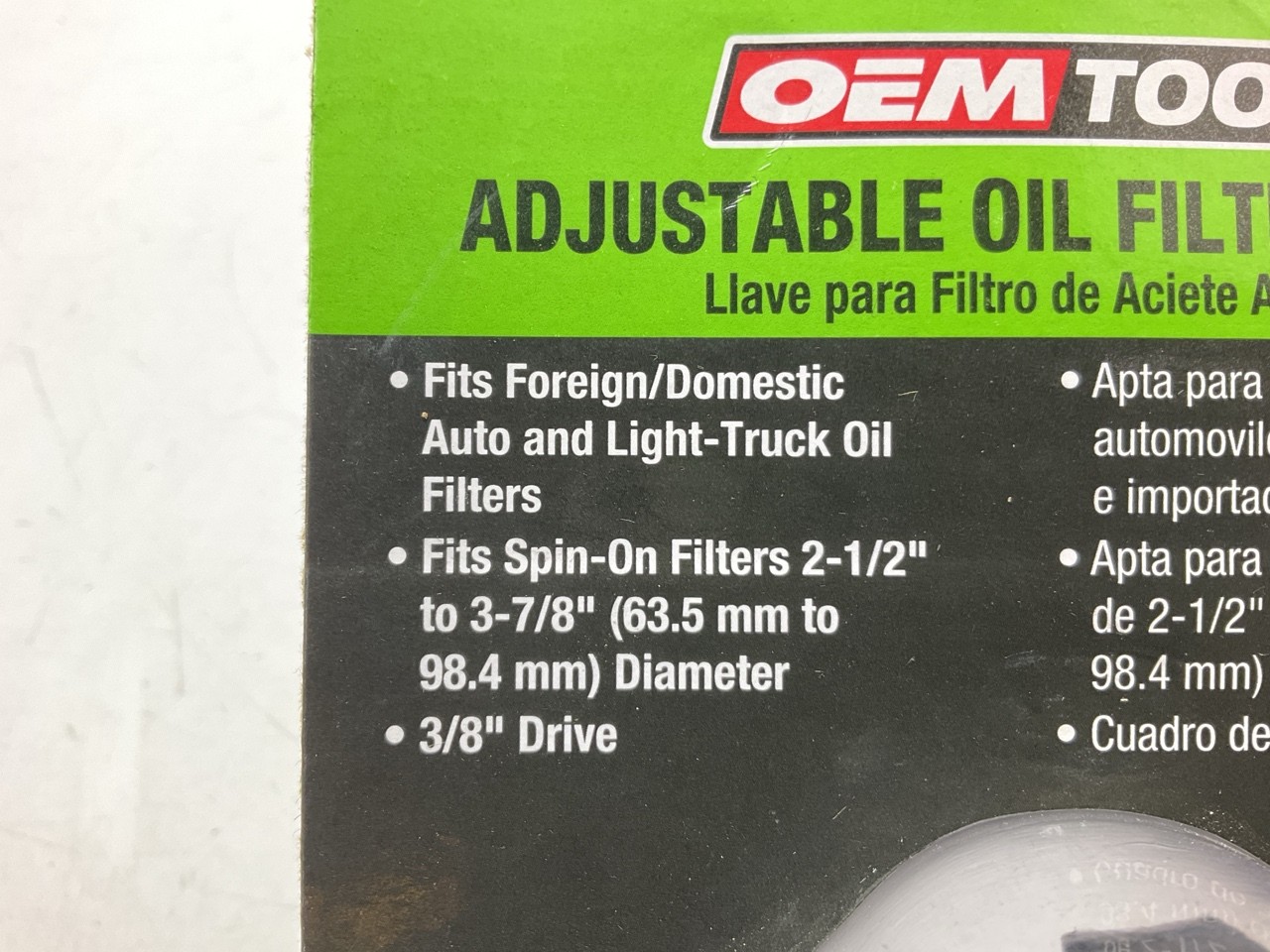 OEM Tools 25017 Adjustable Spin-On Oil Filter Wrench, 3-Legged 2-1/2″ X 3-7/8″