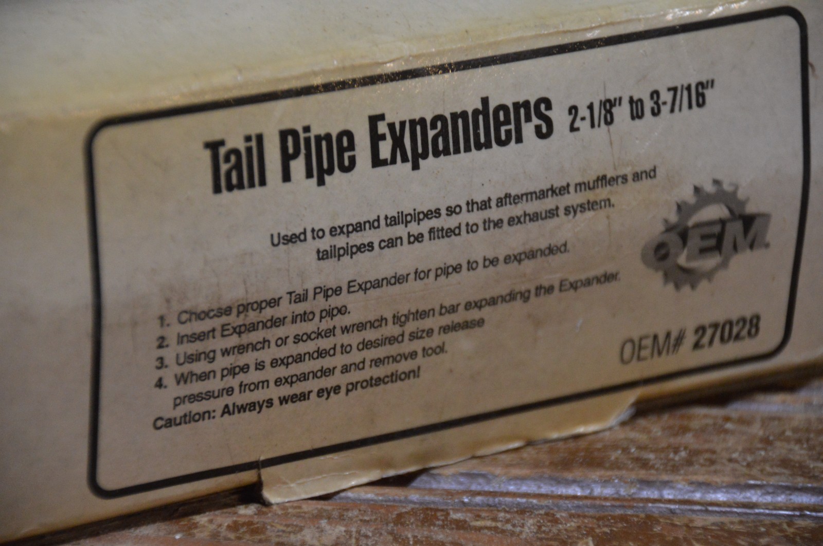 AUTOMOTIVE TAIL PIPE EXPANDERS 2-1/8″ TO 3-7/16″ OEM 27025 WITH BOX AUTO EXHAUST