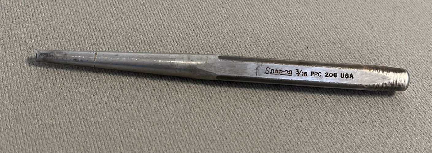 Snap-on Tools 3/16″ Starter Punch USA PPC206 6-1/4″ Long