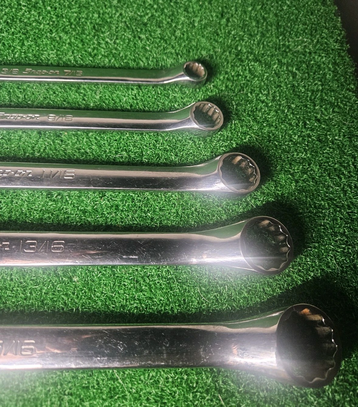 SNAP ON 5pc BOX END 12PT WRNCH SET From 3/8”to 15/16”