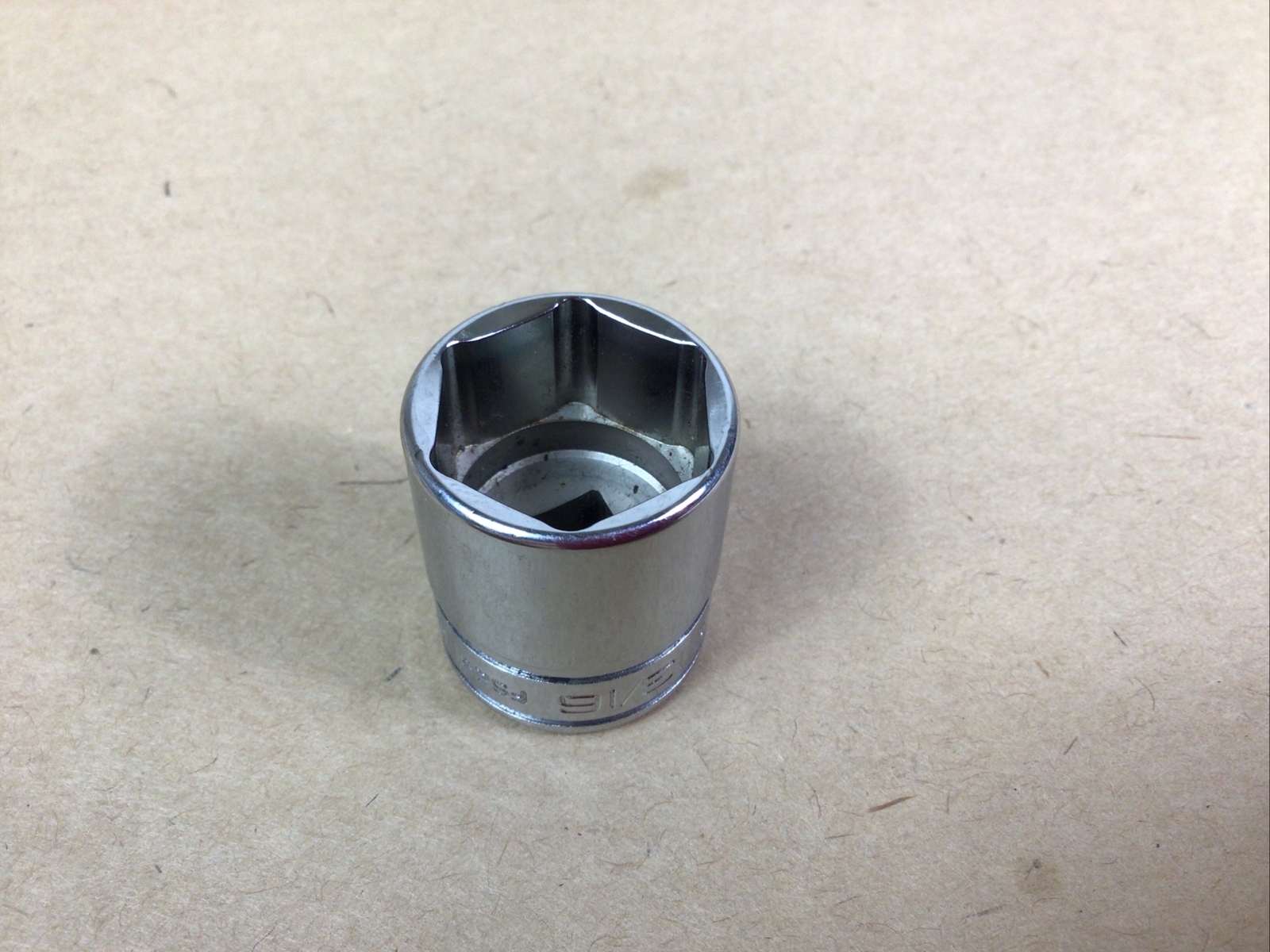 Snap-on Tools Canada *NEW* 3/8 Drive 13/16″ SAE 6pt Shallow Chrome Socket FS261