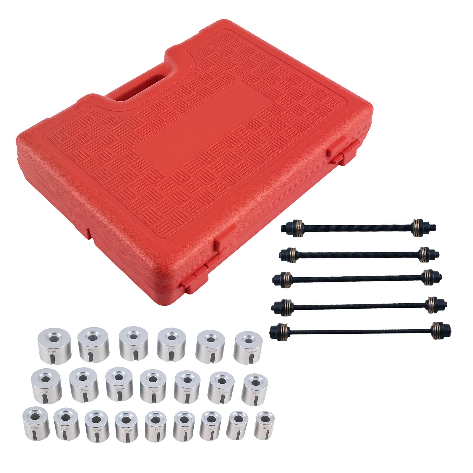 22PCS Press Tool Kit 34-80mm for Car Bush Bearing Workshop Installation