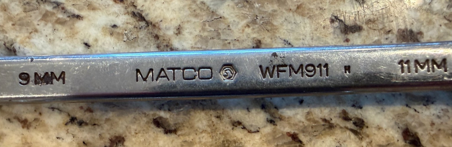MATCO Flare Wrench Set – Metric – 9mm, 11mm, 13mm, 14mm, 15mm, 17mm, 19mm, 21mm